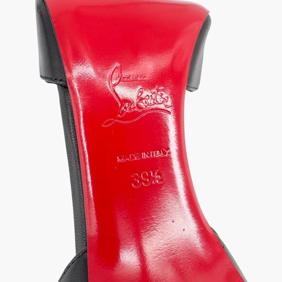 Christian Louboutin Gourmi Black Anklet Charm Pumps Heels Size 39.5 US 9.5 - Picture 15 of 16